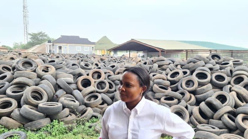 Una startup che ricicla pneumatici in Nigeria