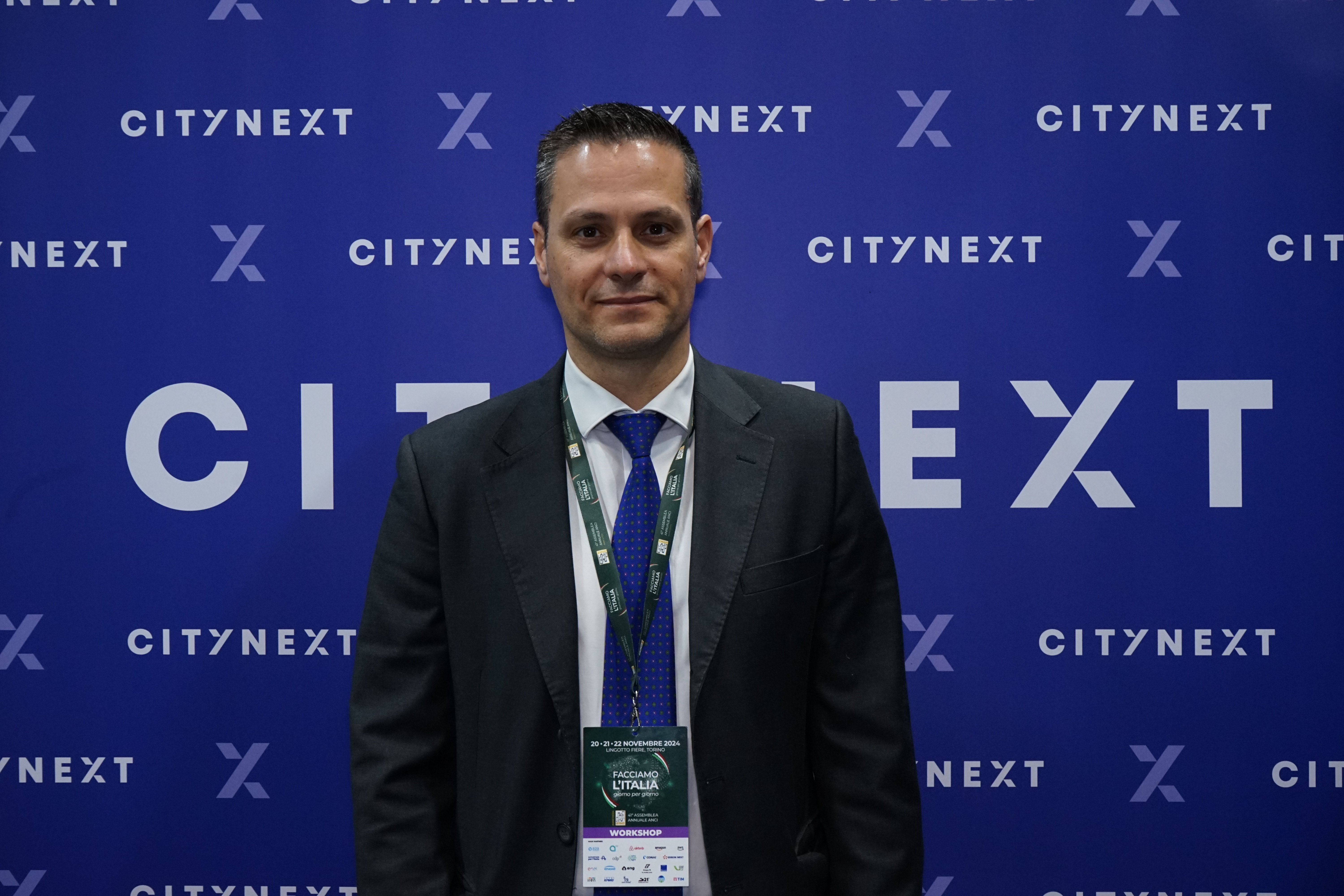 Il panel sul Taser curato da CityNext a ANCI Torino, intervento di Cristiano Belfiore