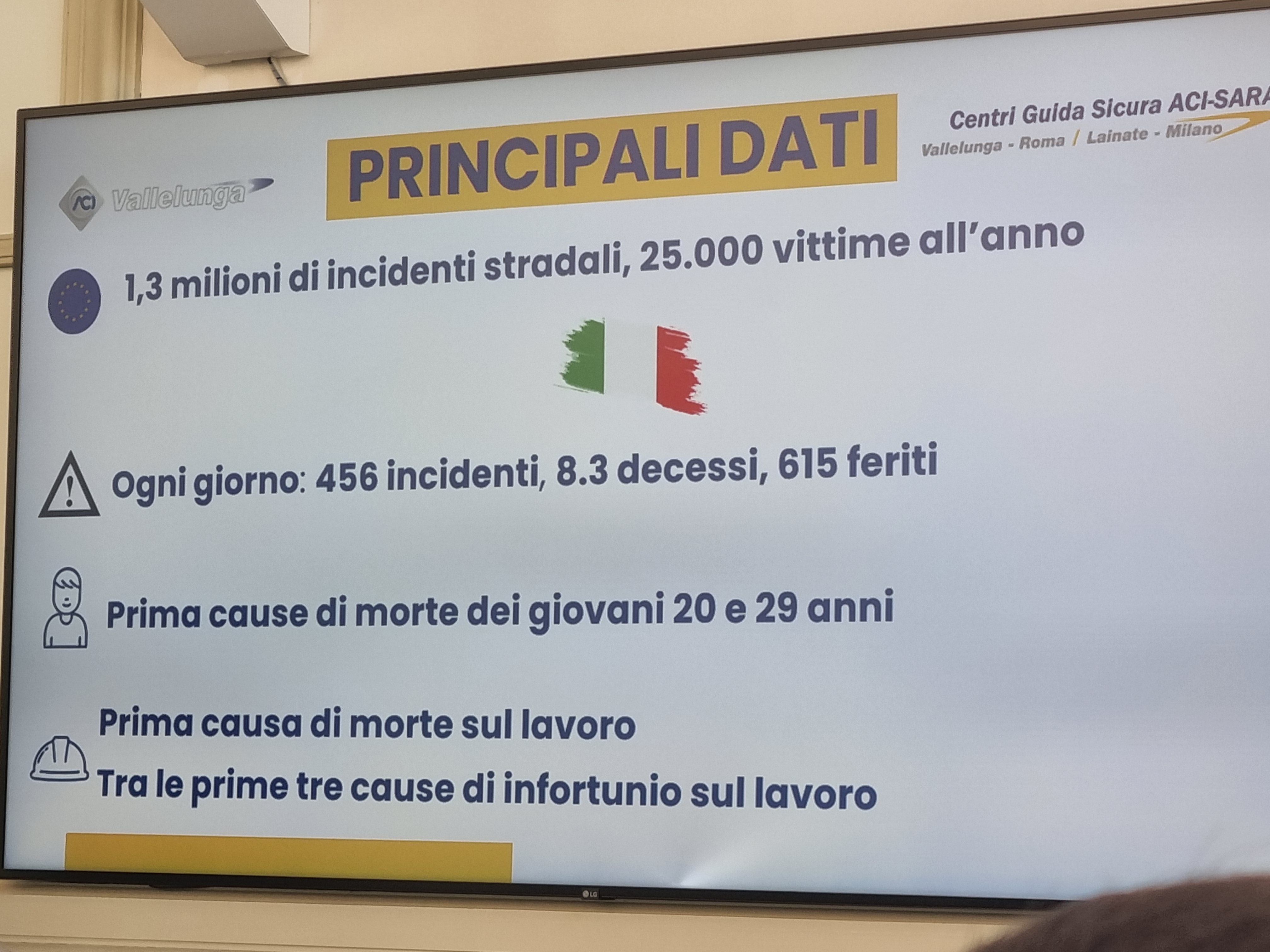 Corsi di guida sicura e impatto sull’incidentalità, il convegno a Villa Blanc