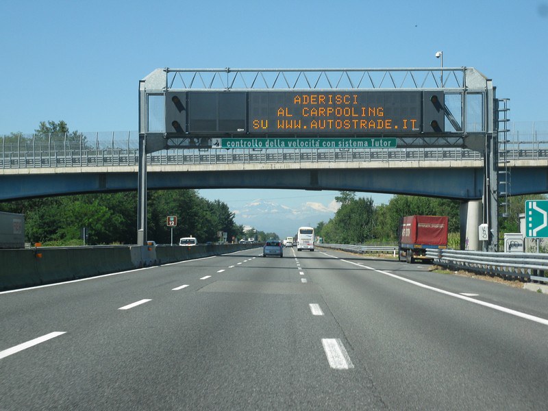 Italia, tutor sulle autostrade: ecco quanti ce ne sono al Nord