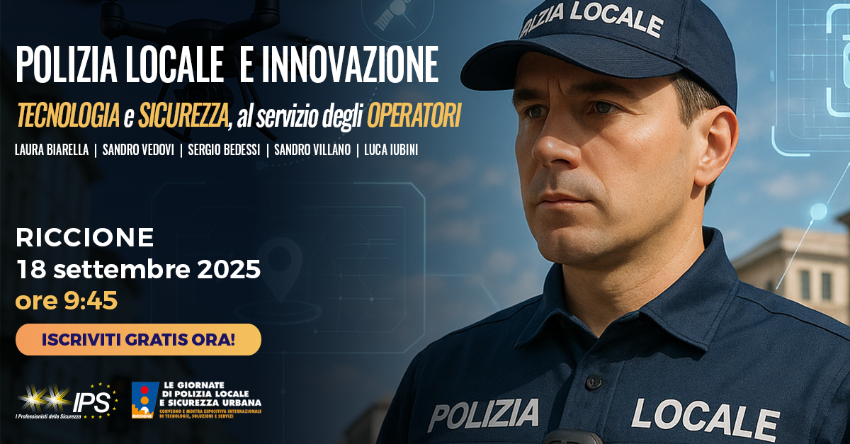 PalaRiccione 18 Settembre 2025, la Sessione “Polizia Locale e Innovazione” curata da CityNext