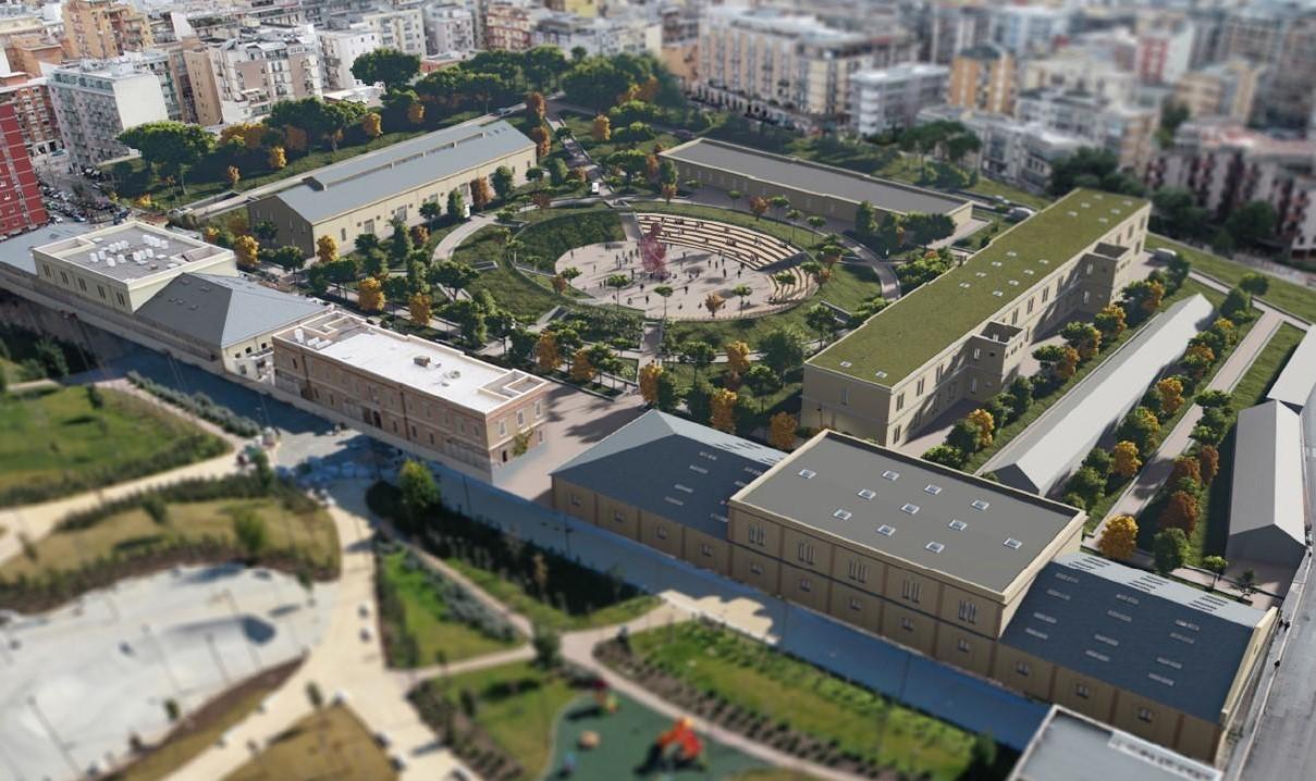 Bari, maxi-progetto per la piazza d’Arti: più verde e parcheggio interrato. Costi e dettagli