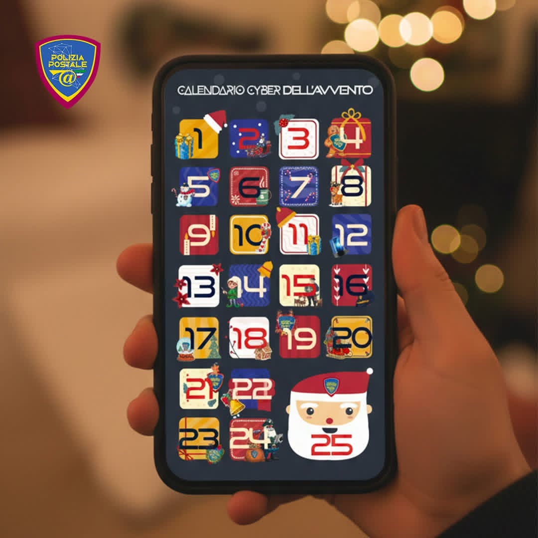 Natale in sicurezza, online il Calendario dell’Avvento Cyber coi consigli della Polizia Postale