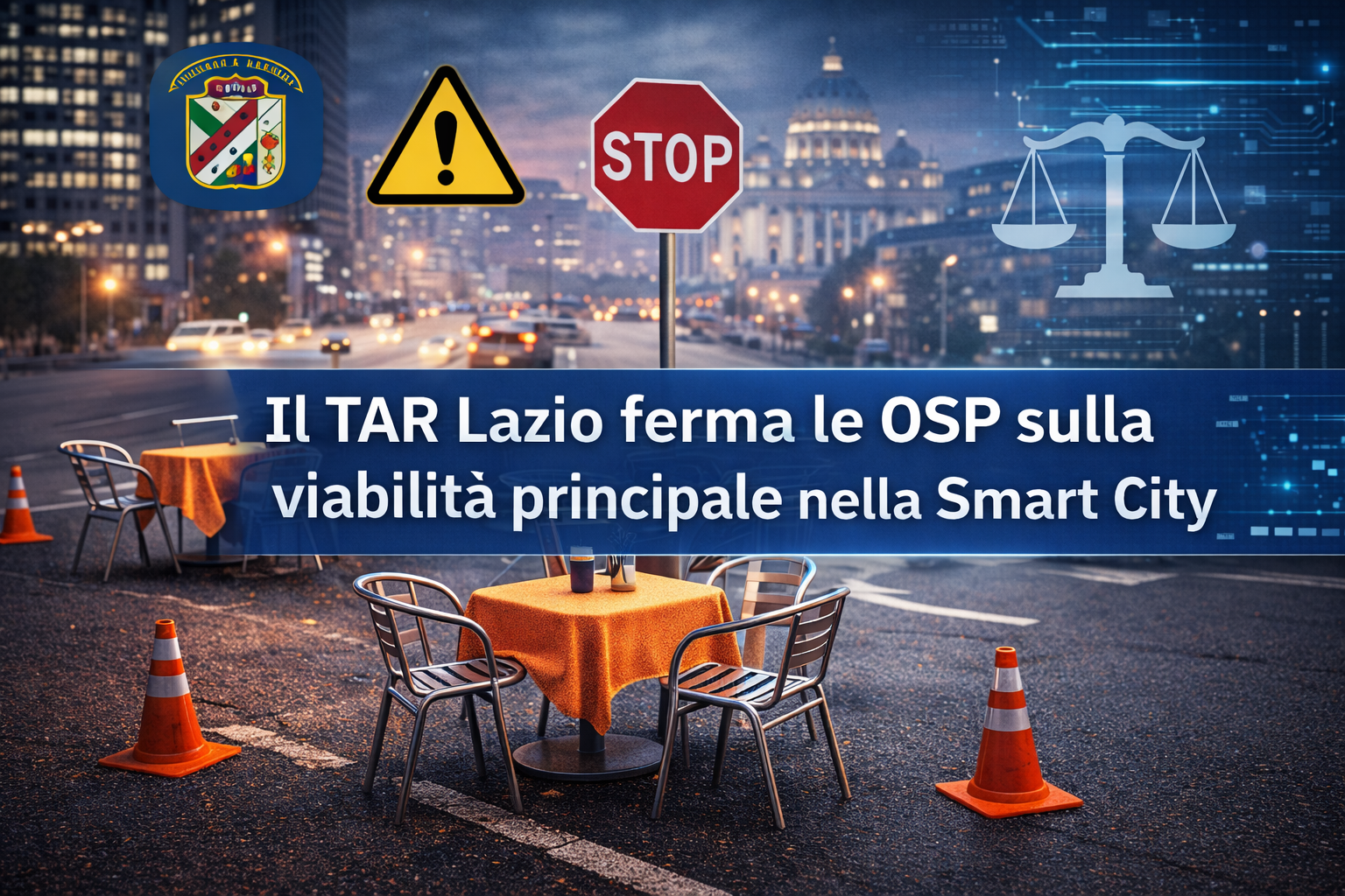 Occupazioni di suolo pubblico e smart city: la linea del TAR Lazio sulla viabilità principale
