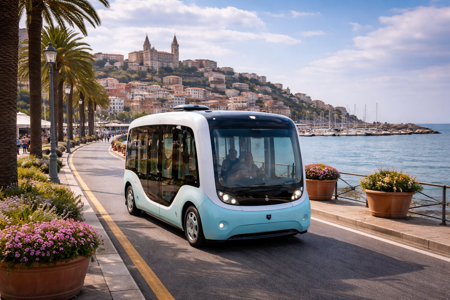 Imperia, via libera alle navette a guida autonoma: transiteranno accanto alla ciclabile. Le novità