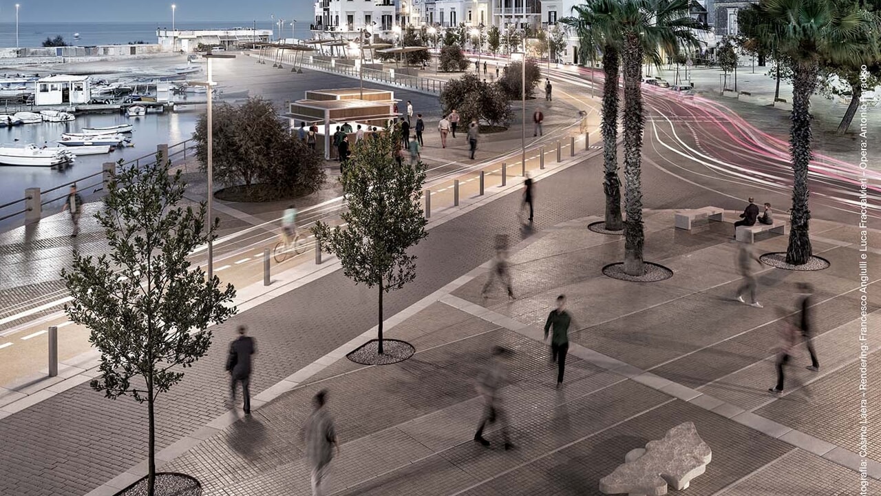 Bari, rivoluzione sul lungomare di Santo Spirito: piste ciclabili e aree pedonali. Costo e dettagli del progetto