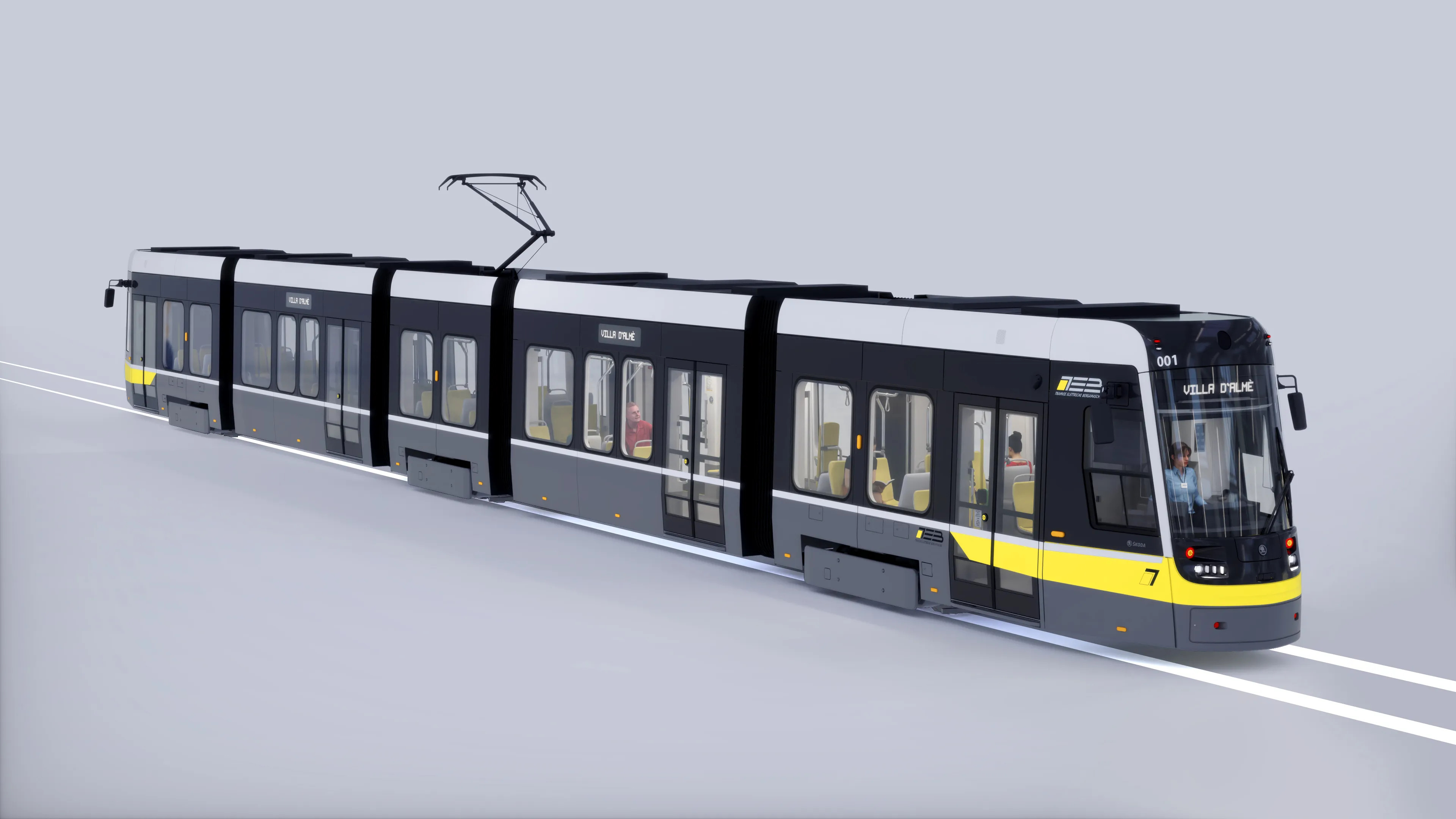 Lombardia, inaugurato il primo tram della linea T2 Bergamo-Villa d’Almè: i dettagli