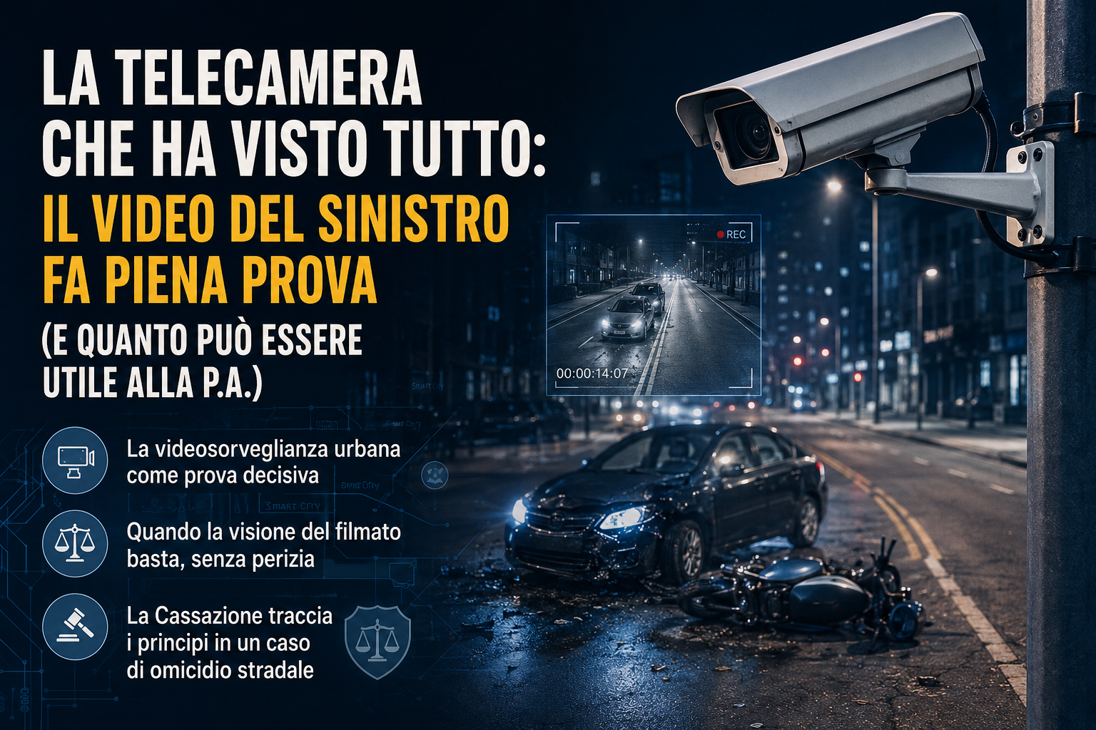 La telecamera che ha visto tutto: il video del sinistro fa piena prova (e quanto può essere utile alla P.A.)