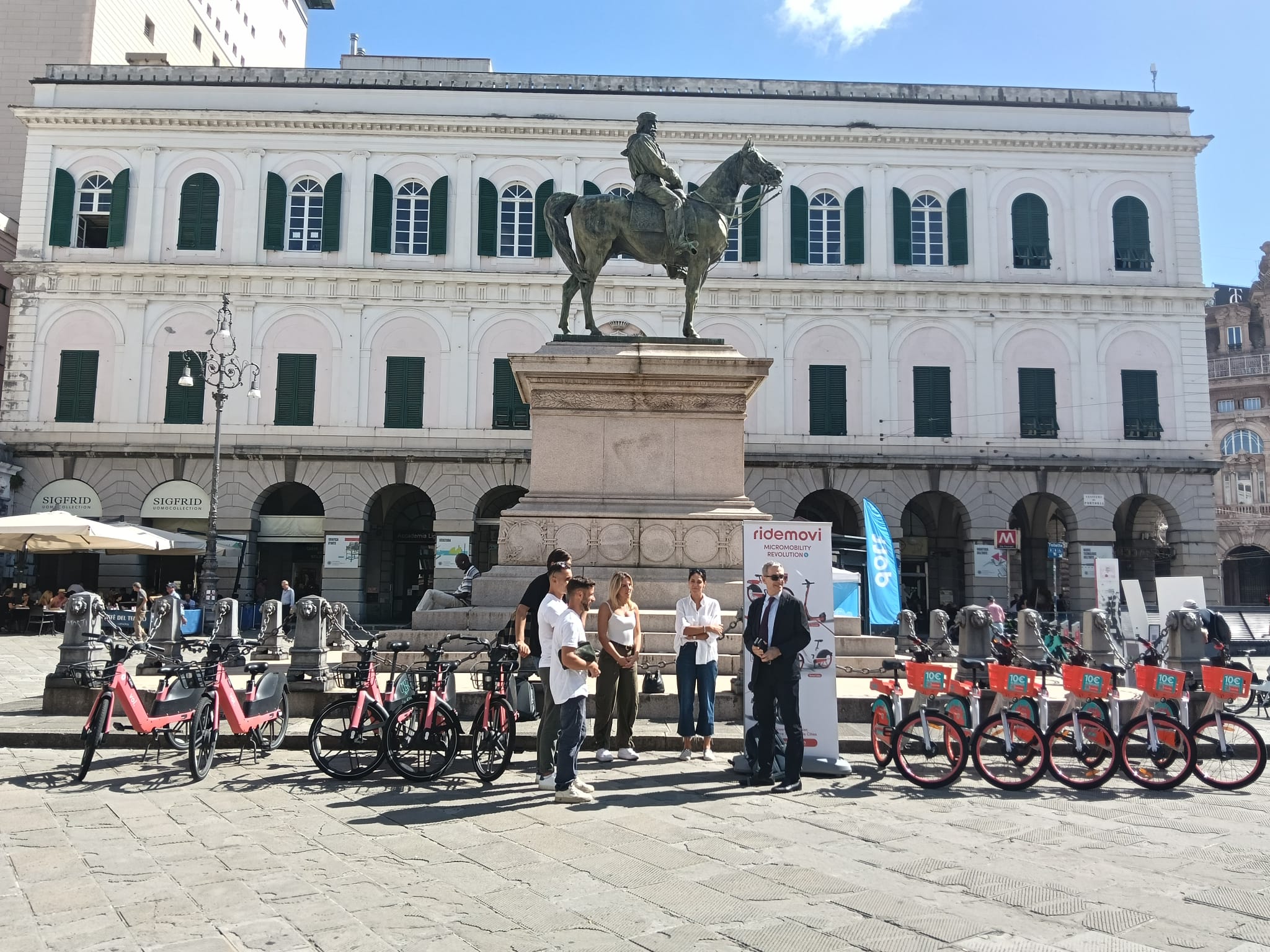 Genova, boom per il nuovo bike sharing: numeri oltre le aspettative. Il servizio verso un ampliamento